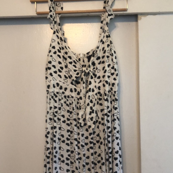 TOPSHOP Petite size 4 heart print maxi dress - Picture 3 of 9